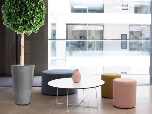 Pots  contenants et bacs en résine et pierre