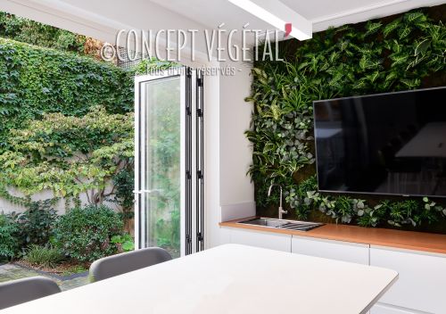 Mur végétaux artificiels pour intérieur et extérieur - Un jardin sur la  ville