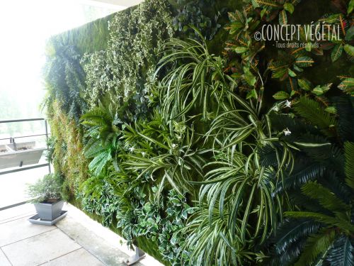 Mur végétaux artificiels pour intérieur et extérieur - Un jardin sur la  ville