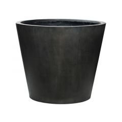 Pot rond large  , en mélange pierre et résine  