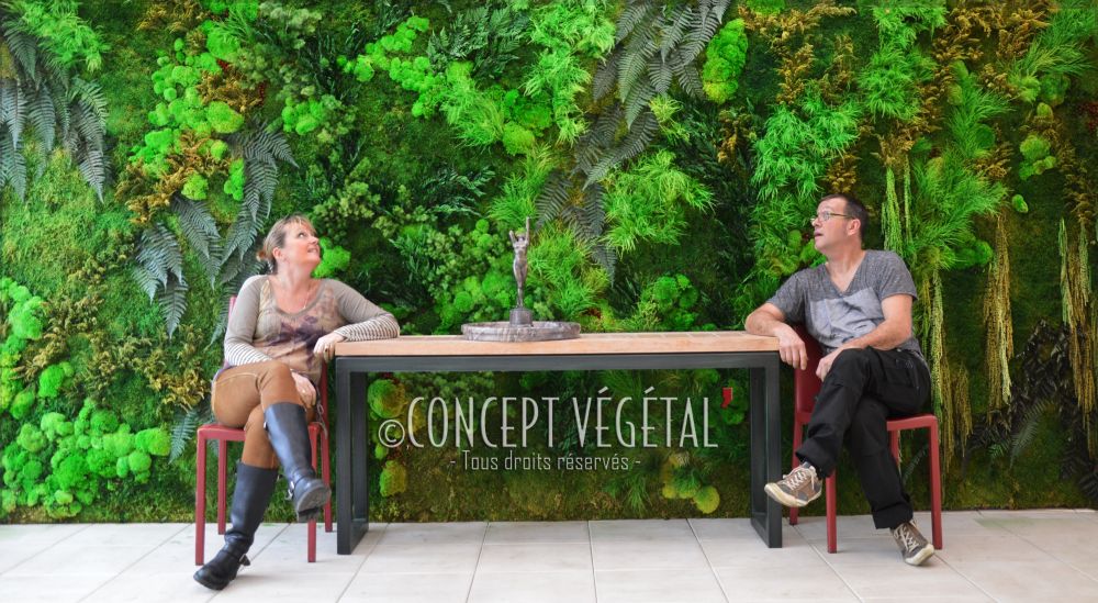 mur végétal en décoration intérieure – Concept Végétal